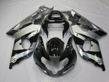 00-02 Argent & Noir GSXR 1000 Carénage Moto