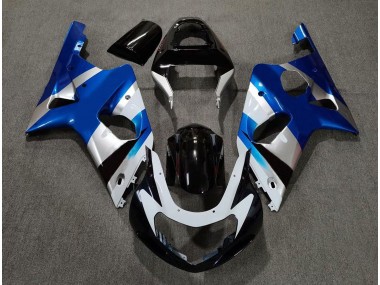 00-02 Bleu Brillant & Argent OEM GSXR 1000 Carénage Moto