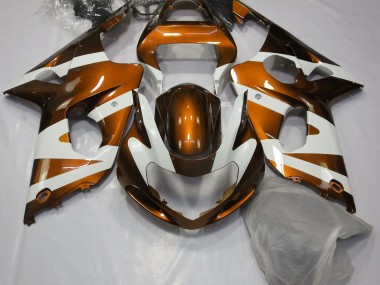 00-02 Orange Brillant & Blanc GSXR 1000 Carénage Moto