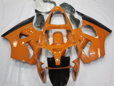 00-02 Orange Brillant & Noir ZX6R Carénage Moto