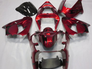 00-02 Rouge Métallisé ZX6R Carénage Moto
