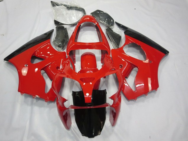 00-02 Rouge & Noir ZX6R Carénage Moto 00-02 Rouge & Noir ZX6R Carénage Moto
