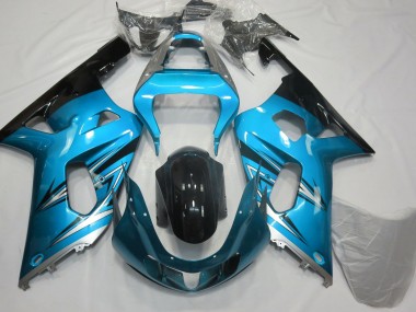 01-03 Bleu Clair & Argent GSXR 600-750 Carénage Moto