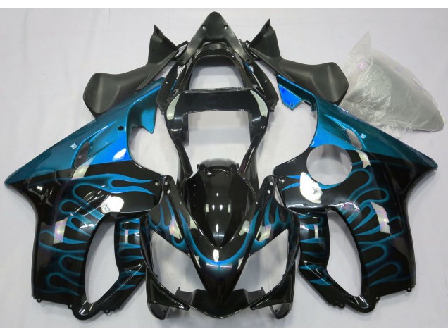 01-03 Bleu Clair Flamme CBR600 F4i Carénage Moto 01-03 Bleu Clair Flamme CBR600 F4i Carénage Moto