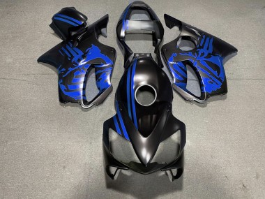 01-03 Crane Noir Mat & Bleu CBR600 F4i Carénage Moto