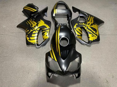 01-03 Crane Noir Mat & Doré CBR600 F4i Carénage Moto