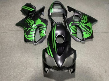 01-03 Crane Noir Mat & Vert CBR600 F4i Carénage Moto