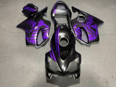 01-03 Crane Noir Mat & Violet CBR600 F4i Carénage Moto