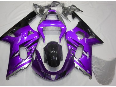 01-03 Violet & Argent GSXR 600-750 Carénage Moto