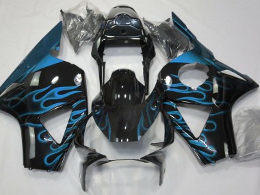 02-03 Bleu Clair Flamme CBR954RR Carénage Moto