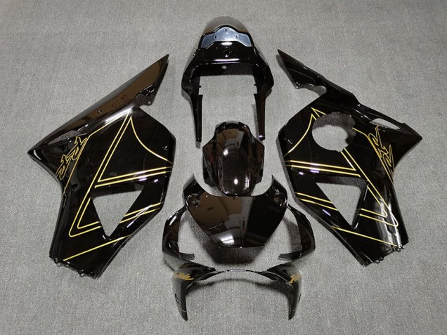 02-03 Noir Brillant & Or CBR954RR Carénage Moto 02-03 Noir Brillant & Or CBR954RR Carénage Moto