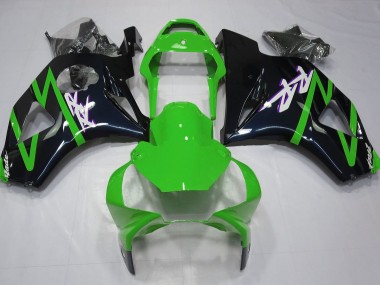 02-03 Noir Brillant & Vert CBR954RR Carénage Moto