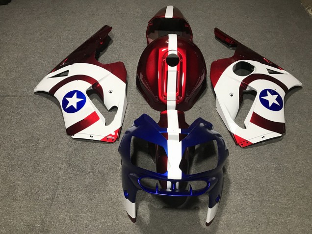02-05 Capitaine Amérique ZX12R Carénage Moto 02-05 Capitaine Amérique ZX12R Carénage Moto