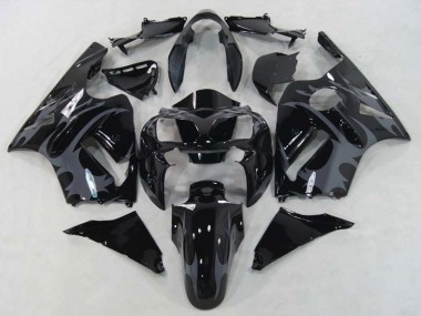 02-05 Guerrier Noir ZX12R Carénage Moto