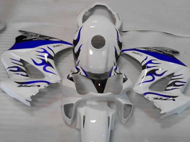 02-12 Bianco Blu Fiamma VFR800 Carénage Moto