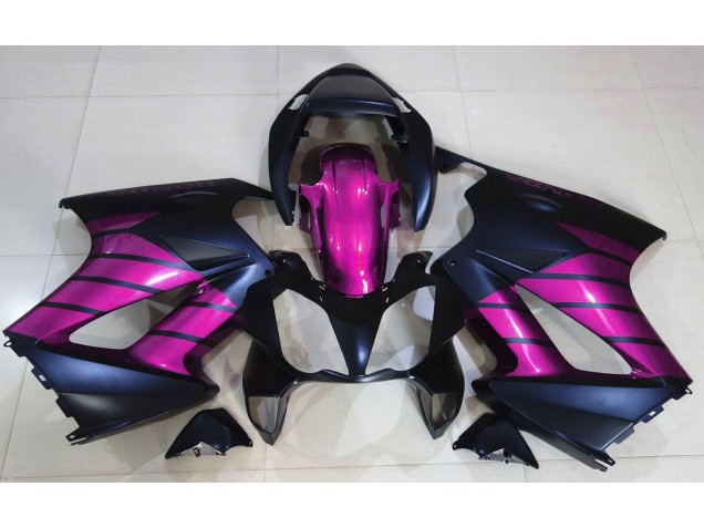 02-12 Noir Mat & Rose VFR800 Carénage Moto 02-12 Noir Mat & Rose VFR800 Carénage Moto