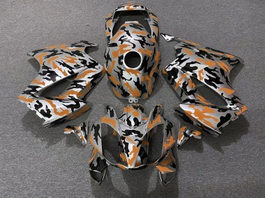 02-12 Orange Camouflage VFR800 Carénage Moto