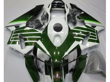 03-04 Blanc Brillant & Fondu Vert CBR600RR Carénage Moto