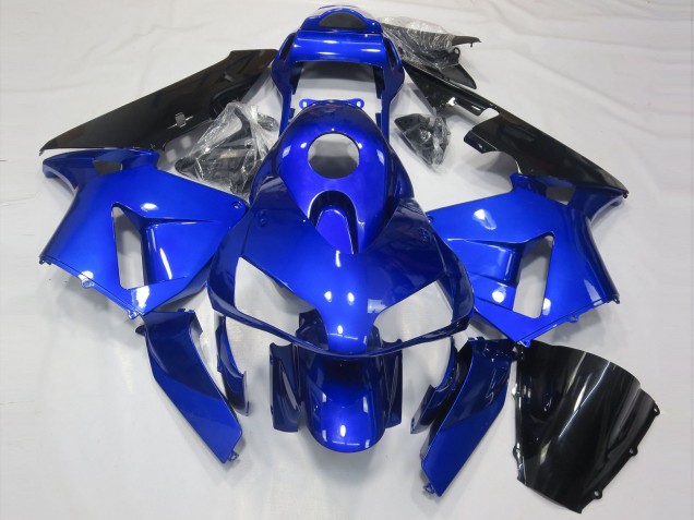 03-04 Bleu Brillant & Noir CBR600RR Carénage Moto 03-04 Bleu Brillant & Noir CBR600RR Carénage Moto
