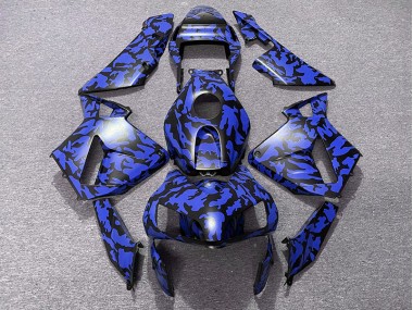 03-04 Bleu Camouflage CBR600RR Carénage Moto