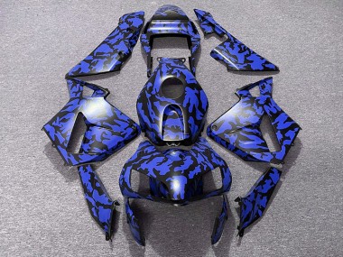 03-04 Bleu Camouflage CBR600RR Carénage Moto