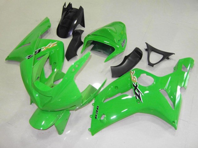 03-04 Chèque Vert Noir ZX6R Carénage Moto 03-04 Chèque Vert Noir ZX6R Carénage Moto