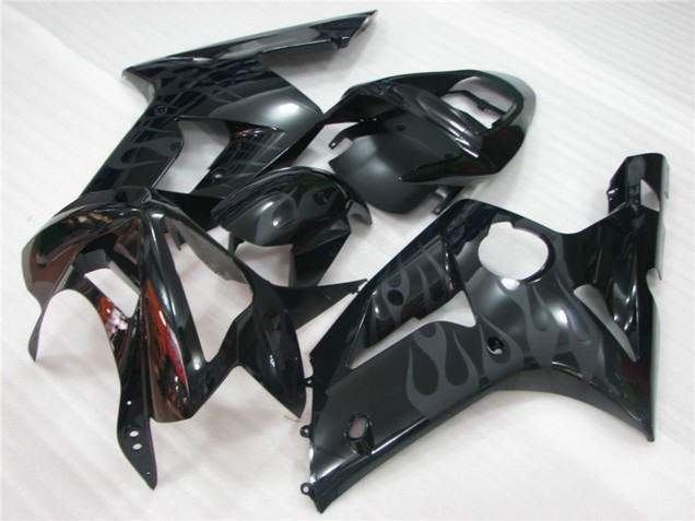 03-04 Flamme Noire ZX6R Carénage Moto 03-04 Flamme Noire ZX6R Carénage Moto