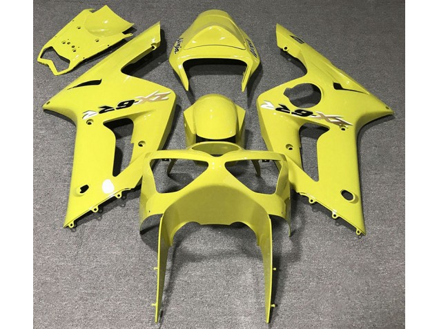 03-04 Jaune Brillant ZX6R Carénage Moto 03-04 Jaune Brillant ZX6R Carénage Moto
