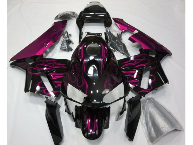 03-04 Rose Vif Flamme CBR600RR Carénage Moto 03-04 Rose Vif Flamme CBR600RR Carénage Moto