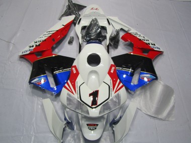 03-04 Rouge Blanc Noir & Bleu CBR600RR Carénage Moto