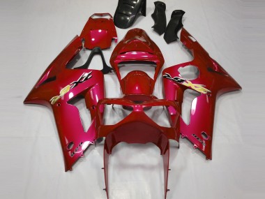 03-04 Rouge Bonbon ZX6R Carénage Moto