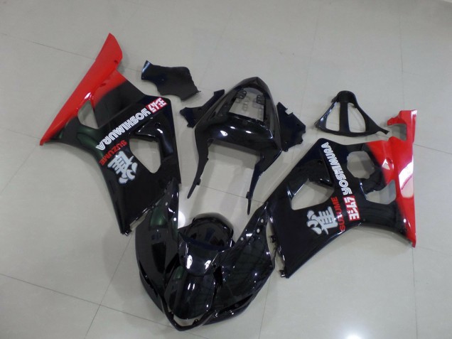 03-04 Rouge & Noir GSXR 1000 Carénage Moto 03-04 Rouge & Noir GSXR 1000 Carénage Moto