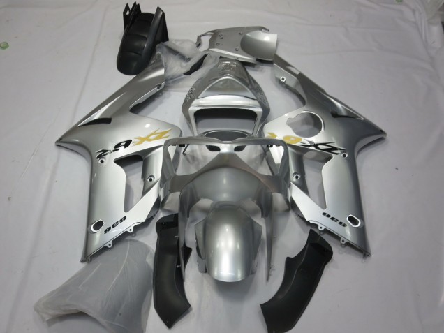 03-04 Style Argent OEM ZX6R Carénage Moto 03-04 Style Argent OEM ZX6R Carénage Moto