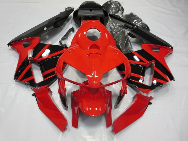 03-04 Style Rouge & Noir OEM CBR600RR Carénage Moto 03-04 Style Rouge & Noir OEM CBR600RR Carénage Moto