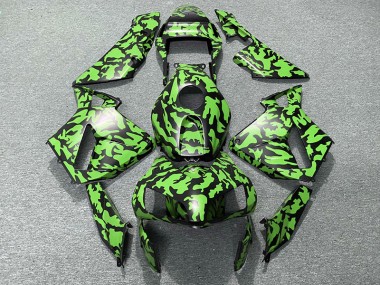 03-04 Vert Camouflage CBR600RR Carénage Moto