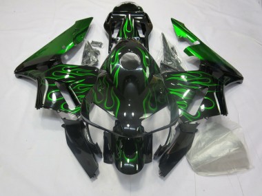 03-04 Vert Flamme CBR600RR Carénage Moto