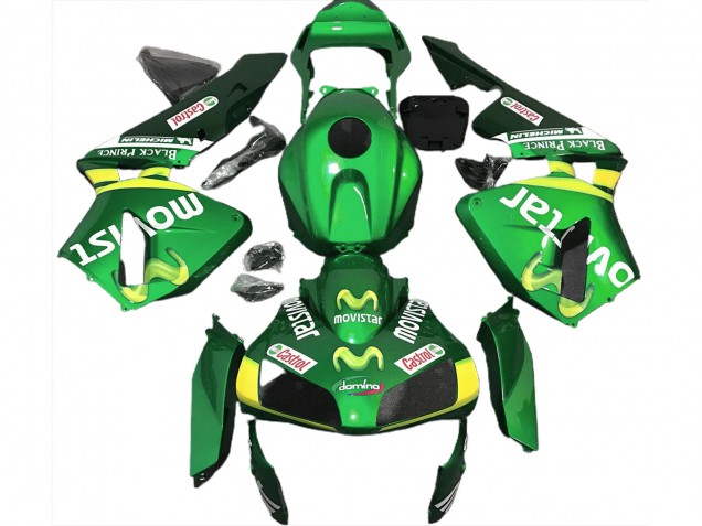 03-04 Vert Movistar CBR600RR Carénage Moto 03-04 Vert Movistar CBR600RR Carénage Moto