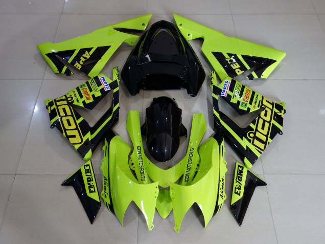 04-05 Alta Visibilità Giallo E Nero ZX10R Carénage Moto 04-05 Alta Visibilità Giallo E Nero ZX10R Carénage Moto