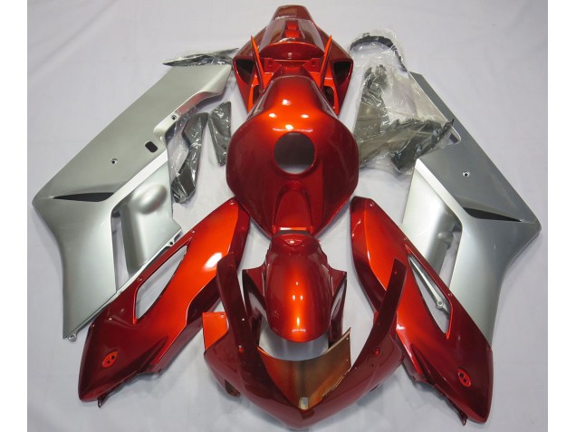 04-05 Argent Rouge CBR1000RR Carénage Moto 04-05 Argent Rouge CBR1000RR Carénage Moto