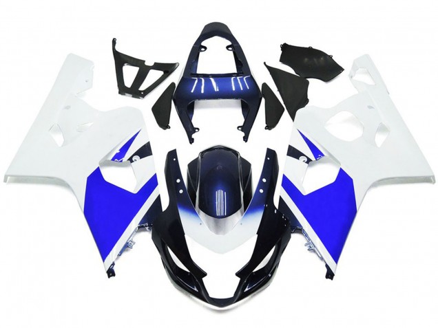 04-05 Blanc & Bleu Vif GSXR 600-750 Carénage Moto 04-05 Blanc & Bleu Vif GSXR 600-750 Carénage Moto