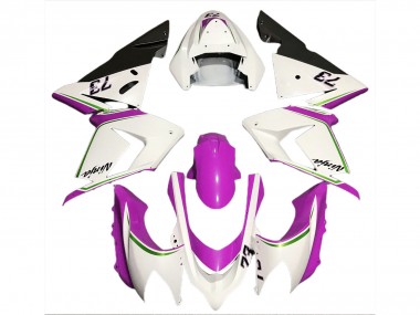04-05 Blanc Brillant & Rose ZX10R Carénage Moto