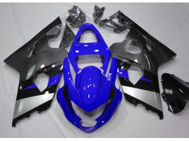 04-05 Bleu & Argent GSXR 600-750 Carénage Moto