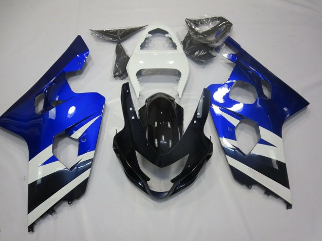 04-05 Bleu Blanc & Noir GSXR 600-750 Carénage Moto 04-05 Bleu Blanc & Noir GSXR 600-750 Carénage Moto