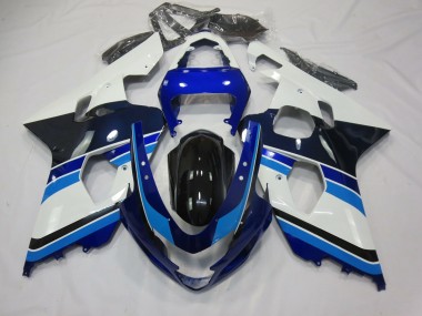 04-05 Bleu Clair Blanc & Noir GSXR 600-750 Carénage Moto