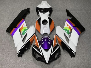 04-05 Drapeau Orange & Violet CBR1000RR Carénage Moto