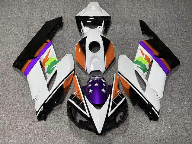 04-05 Drapeau Orange & Violet CBR1000RR Carénage Moto 04-05 Drapeau Orange & Violet CBR1000RR Carénage Moto