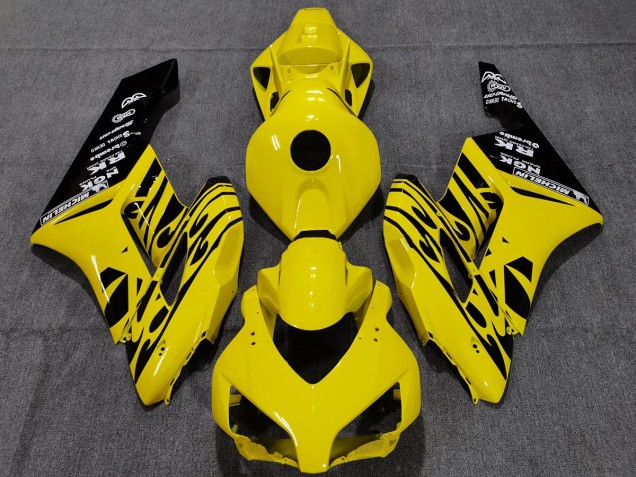 04-05 Giallo Nero Fiamma CBR1000RR Carénage Moto 04-05 Giallo Nero Fiamma CBR1000RR Carénage Moto