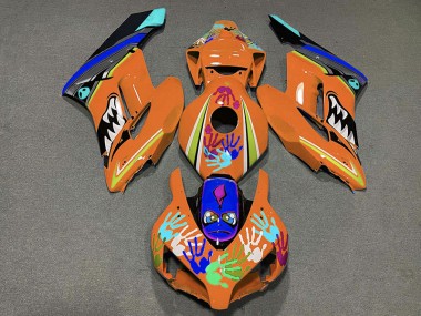 04-05 Requin Orange CBR1000RR Carénage Moto