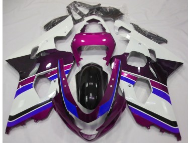 04-05 Rose Brillant & Bleu GSXR 600-750 Carénage Moto
