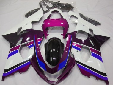 04-05 Rose Brillant & Bleu GSXR 600-750 Carénage Moto